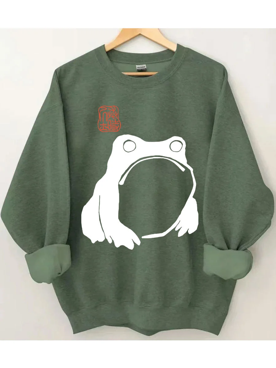 Unimpressed Frog Sweatshirt