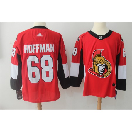 Men's  Ottawa Senators #68 Mike Hoffman Red Stitched NHL Jersey