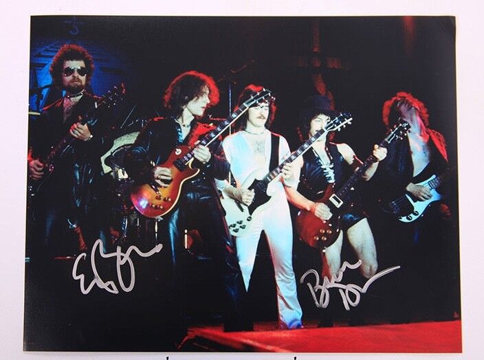 GFA Eric Bloom & Buck Dharma * BLUE OYSTER CULT * Signed 11x14 Photo Poster painting B3 COA