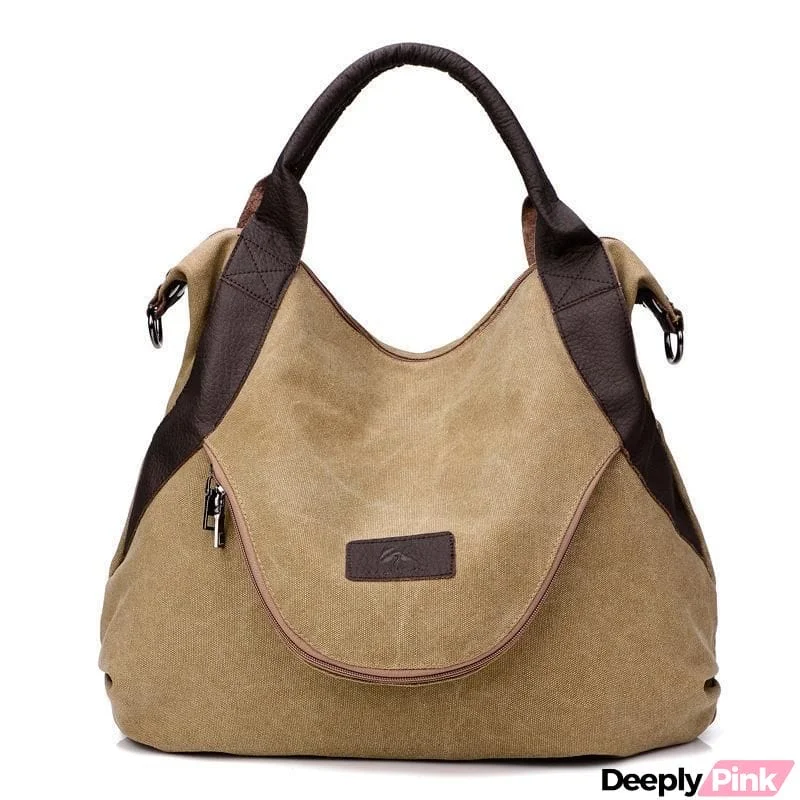Large Pocket Casual Handbag Shoulder Cross body Canvas Bags