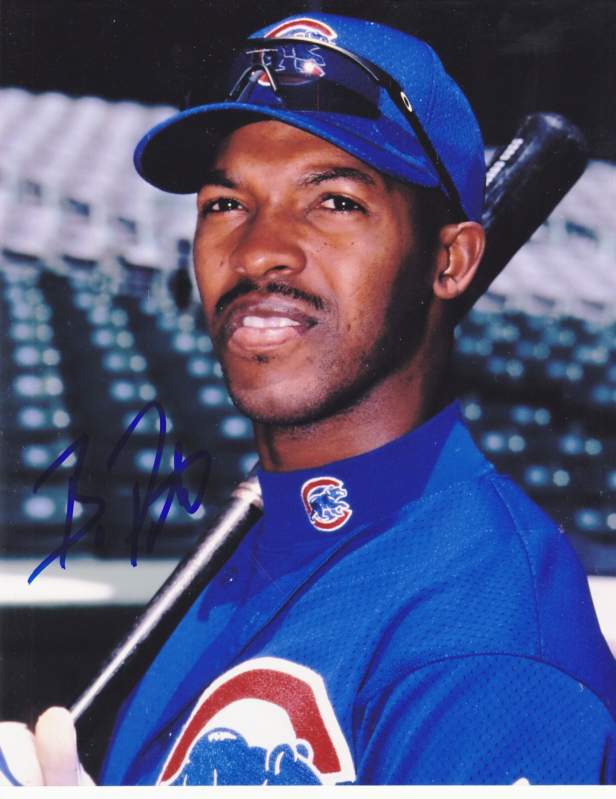 BO PORTER CHICAGO CUBS ACTION SIGNED 8x10