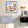 Diamond Painting-DIY Full Round Drill Birthday Bear