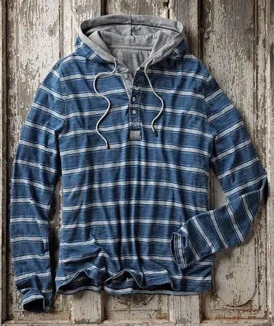 Men's casual hooded top