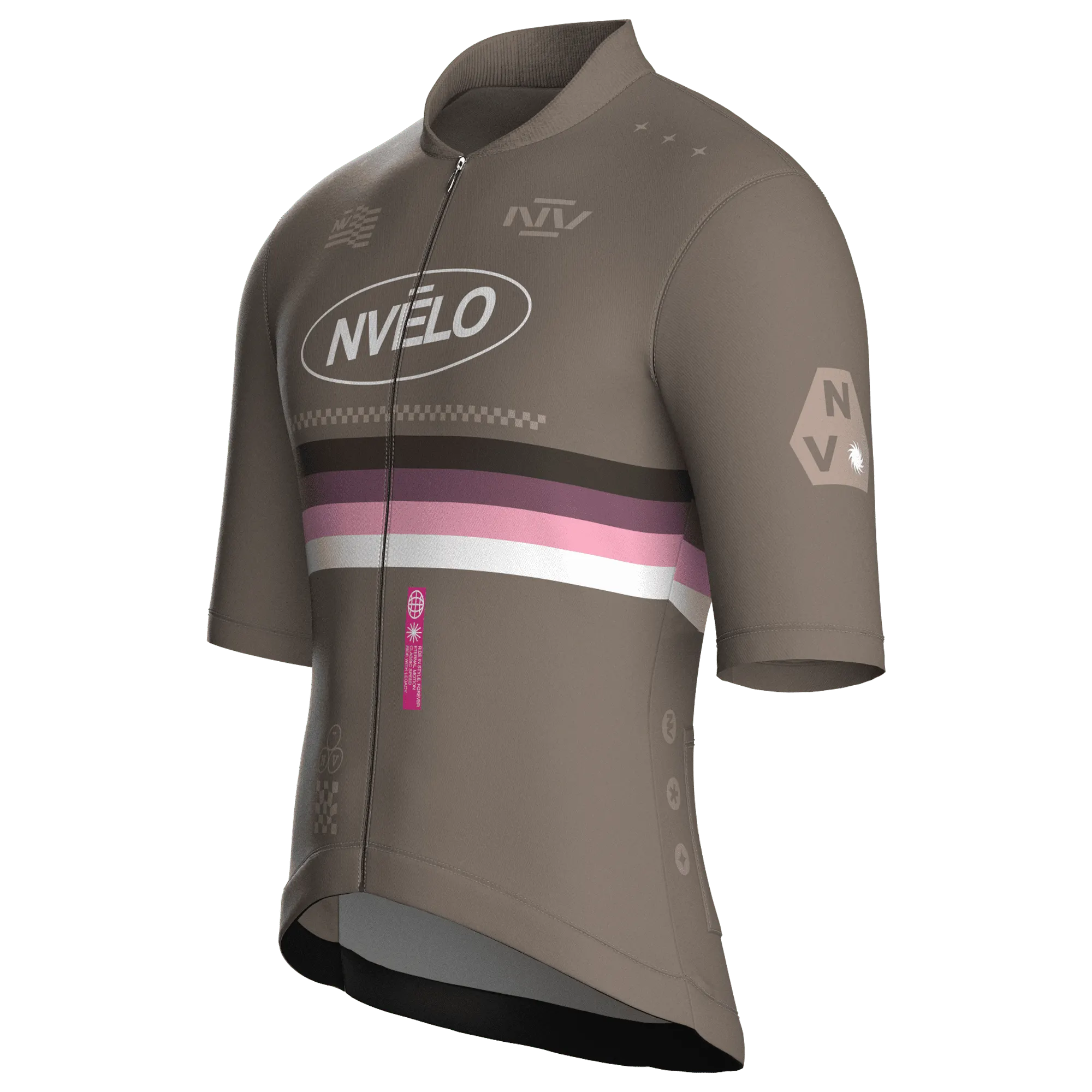 Meridian Taupe Jersey – Cycling Short Sleeve Race Fit, foto 3