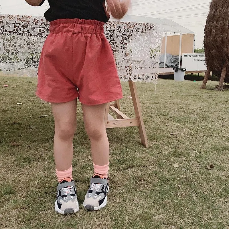 2-8T Summer Floral Shorts For Girls Toddler Kid Baby Clothes Loose Flower Print Skirt Shorts Cute Sweet Lovely Beach Trousers