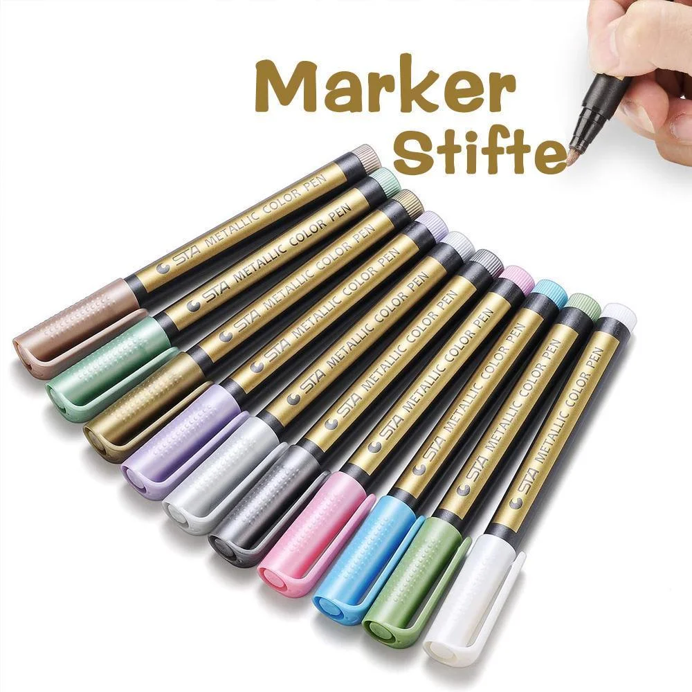 Meladen™ Wasserdichte Paint Marker Stifte（Anzug mit 10 Farben）