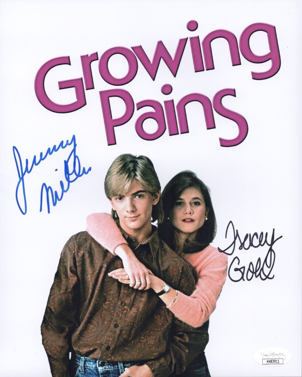 TRACEY GOLD & JEREMY MILLER Growing Pains Signed 8X10 Photo Poster painting Autograph JSA COA