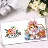 uk.everydayedeals 6Pcs DIY Diamond Painting Greeting Card - Easter Cats