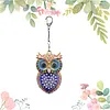 1PC, porte-cl&eacute;s DIY 3D en diamant avec boucle homard, porte-cl&eacute;s double face en diamant avec cha&icirc;ne &agrave; ressorts, mosa&iuml;que de diamants en cristal &agrave; ressorts, cadeau unique fait main