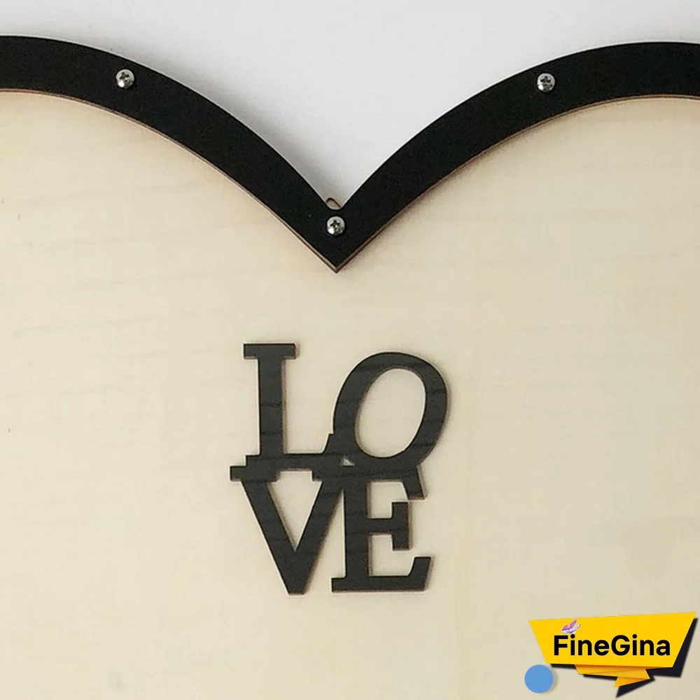 Wood Hearts Wedding Guest Book Alternative, Heart Drop Guest Book Rustic Wooden Love Heart Wedding Table Scatter Decoration Crafts, for 65 Hearts Wedding