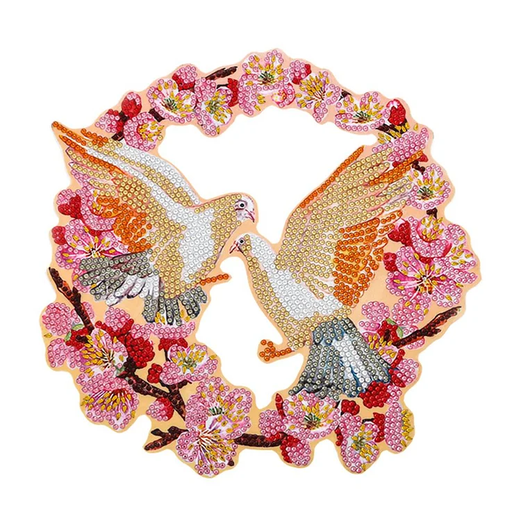 5D DIY Diamond Painting Wreath - Peace Dove