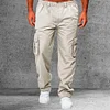 Gioiacombo&trade; Pantaloni cargo dritti larghi multitasche casual da uomo