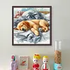 Sleeping Golden Retriever-11CT Stamped Cross Stitch 40*40cm tapestrymarket