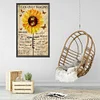 Sunflower Letters-Full Round Diamond Painting(40*60cm)