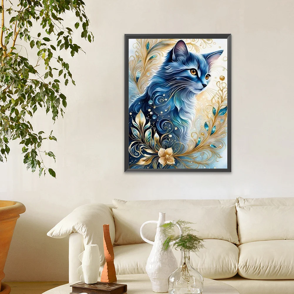 Diamond Painting - Full Round Drill - Cat(Canvas|30*40cm)