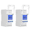2 Channels Programmable 24Hours Time Clock Big LCD Display Digital Timer Switch