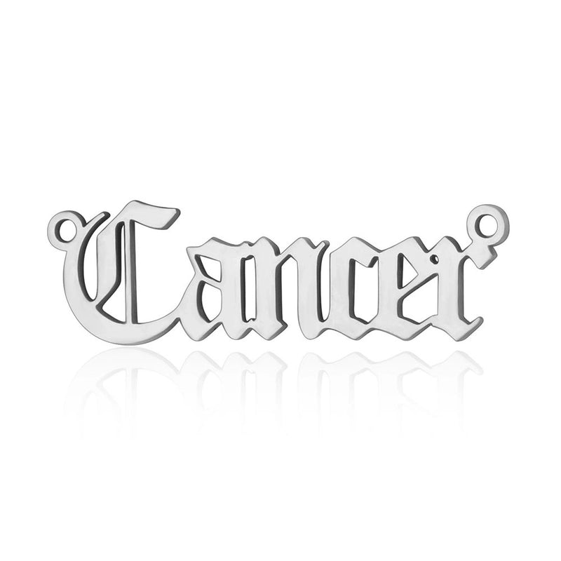 5 Pieces Stainless Steel 18K Gold Plated Letter