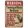 Funny Warning - Vintage Metal Signs(12*16Inch) - Warning