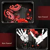 Gothic Cross & Rose & Skeleton Hand Building Blocks Set Building Bricks Kit Construction Bricks Toy Gifts for Anniversaries Valentines Day Halloween