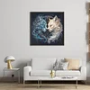 Tai Chi Yin Yang Cat - 14CT Stamped Cross Stitch - 40*40cm