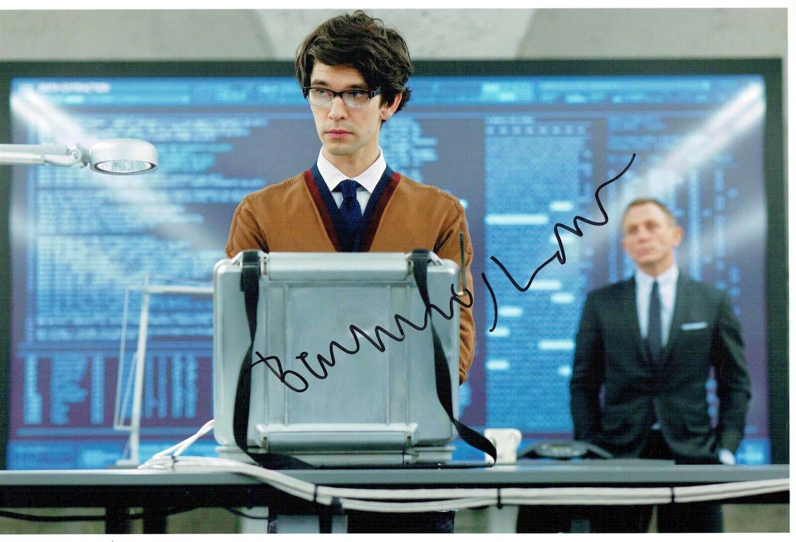 Ben WHISHAW James BOND Q Signed Autograph 12x8 Photo Poster painting 3 AFTAL COA SKYFALL SPECTRE