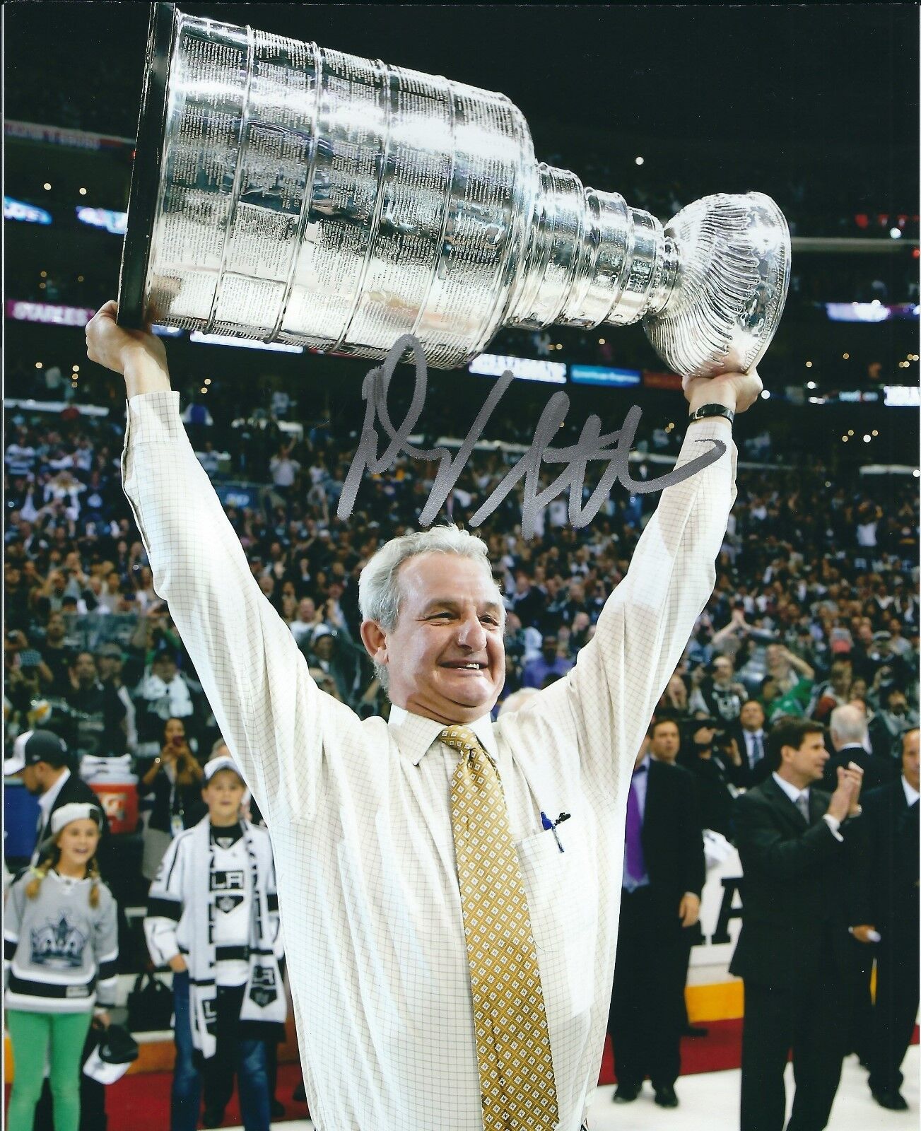 Signed 8x10 DARRYL SUTTER Los Angeles Kings Photo Poster painting - COA