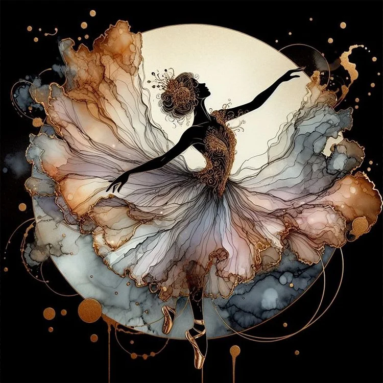 Ballet Girl 40*40CM (Canvas) Full Round Drill Diamond Painting gbfke