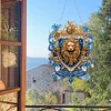 DIY Lion Head Diamond Painting Acrylic Hanging Pendant for Home Decor