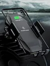 Wireless Car Charger Cell Phone Stand 15W Fast Charging for iPhone 15 Galaxy S23