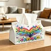 DIY Diamond Painting Creative Design Leather Handmade Tissue Holder Rhinestones Decorative Tissue Box Craft Kits