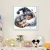 Sleeping Tiger Cub-11CT Stamped Cross Stitch 40*40cm/15.75*15.75in