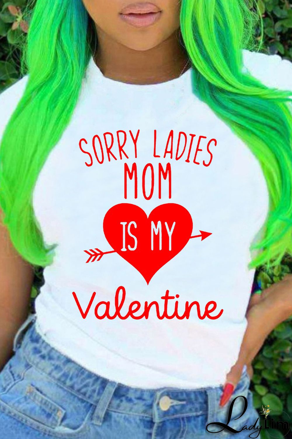 White Fashion Casual Print Basic O Neck T-Shirts