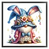Rabbit Gnome-11CT Stamped Cross Stitch 45*45cm/17.72*17.72in tapestrymarket