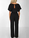 Loose Batwing Sleeves+Wide Leg Jumpsuits