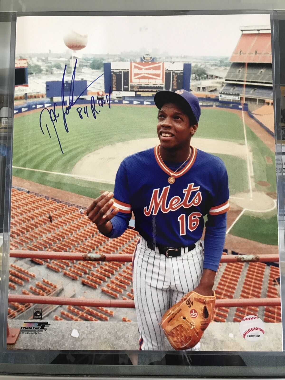 Dwight Doc Gooden Signed 11x14 Mets Yankees 1984 Rookie Of The Year No Hitter A1