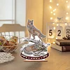 Diamond Painting Wooden Wolf Desktop Ornament Kit for Decoration