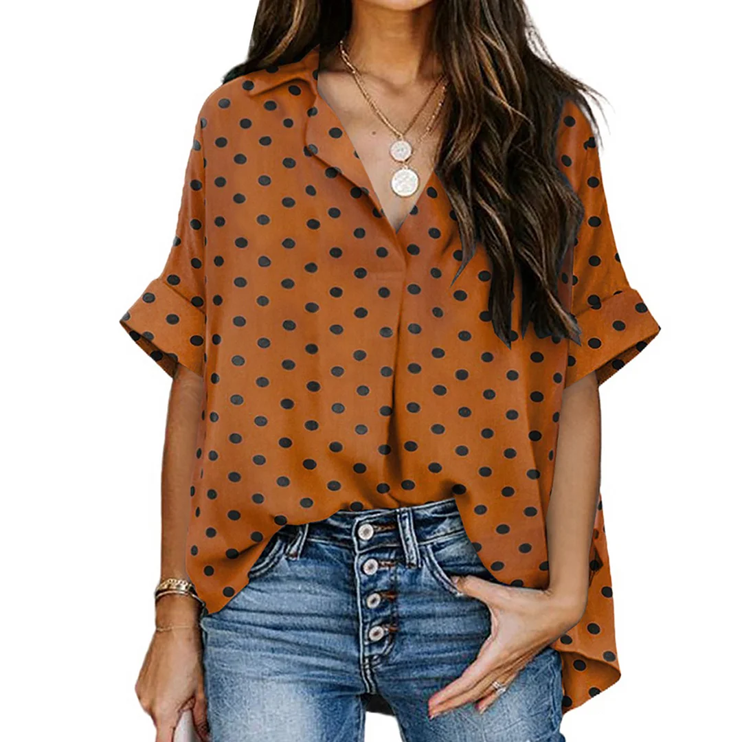 Women's Casual Short Sleeve Cardigan Shirt