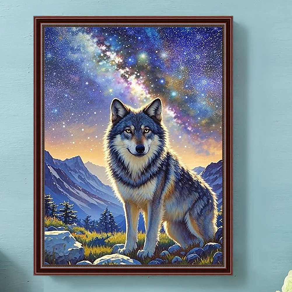 Diamond Painting - Full Round Drill - Wolf(Canvas|30*40cm)
