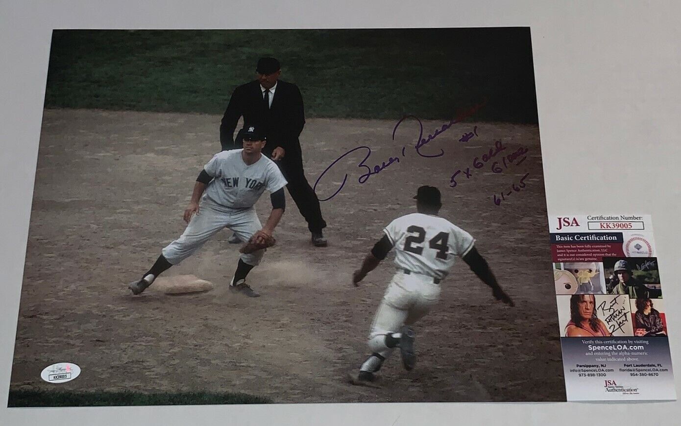 Bobby Richardson signed New York Yankees 11x14 Photo Poster painting W/ Inscription 3 JSA