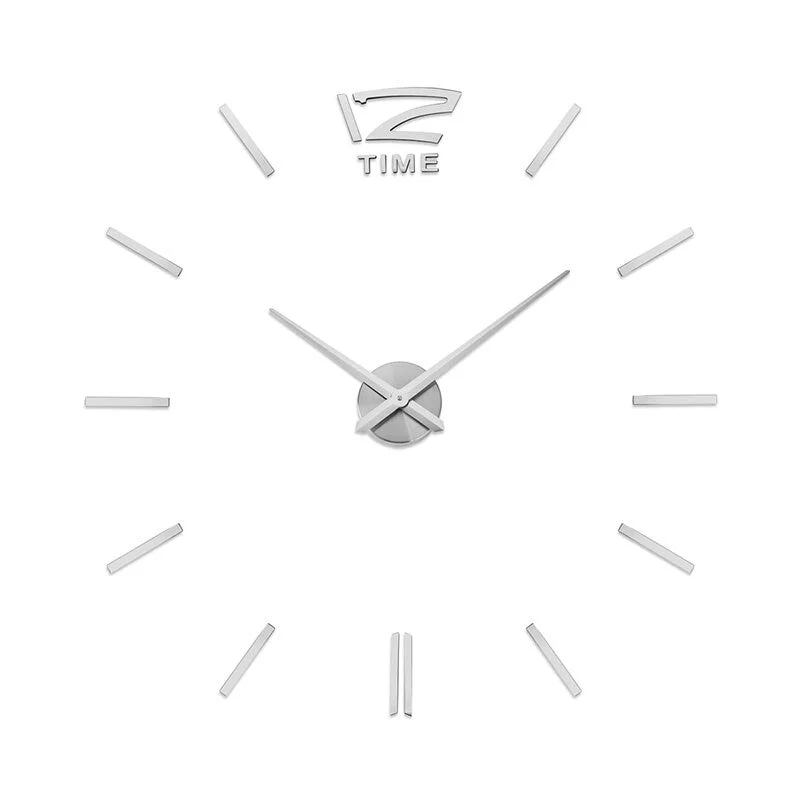 Roman Numerals Wall Clock Acrylic Material Self-adhesive Modern Home Decor 3D DIY Digital Wall Clocks Stickers Living Room