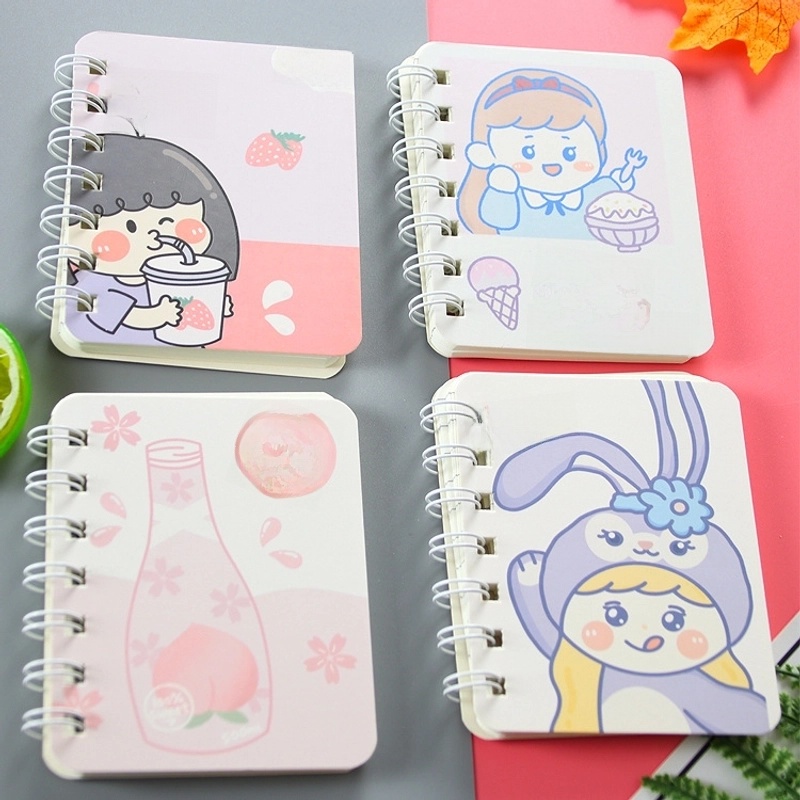 A7 Flip Coil Notebook Student Small Pocket Mini Portable Office Notepad Random 1 Piece