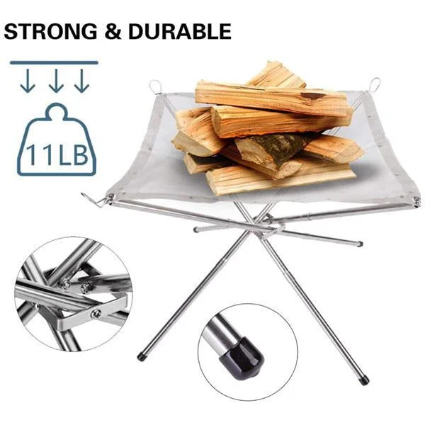 Portable Contractile BBQ Holder Rack