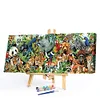 (US Local)Frameless DIY Hand Painted on Canvas Animal Family Paint By Numbers Kits80x40cm