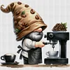 (Multi-Style) Coffee Gnome-11CT Stamped Cross Stitch 40*40cm