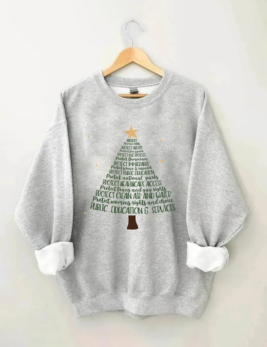 Protect Christmas Tree Sweatshirt