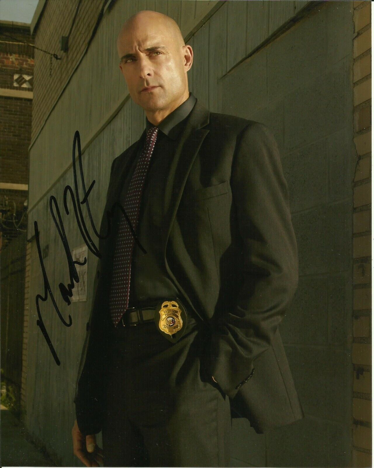 MARK STRONG SIGNED LOW WINTER SUN Photo Poster painting UACC REG 242 (1)