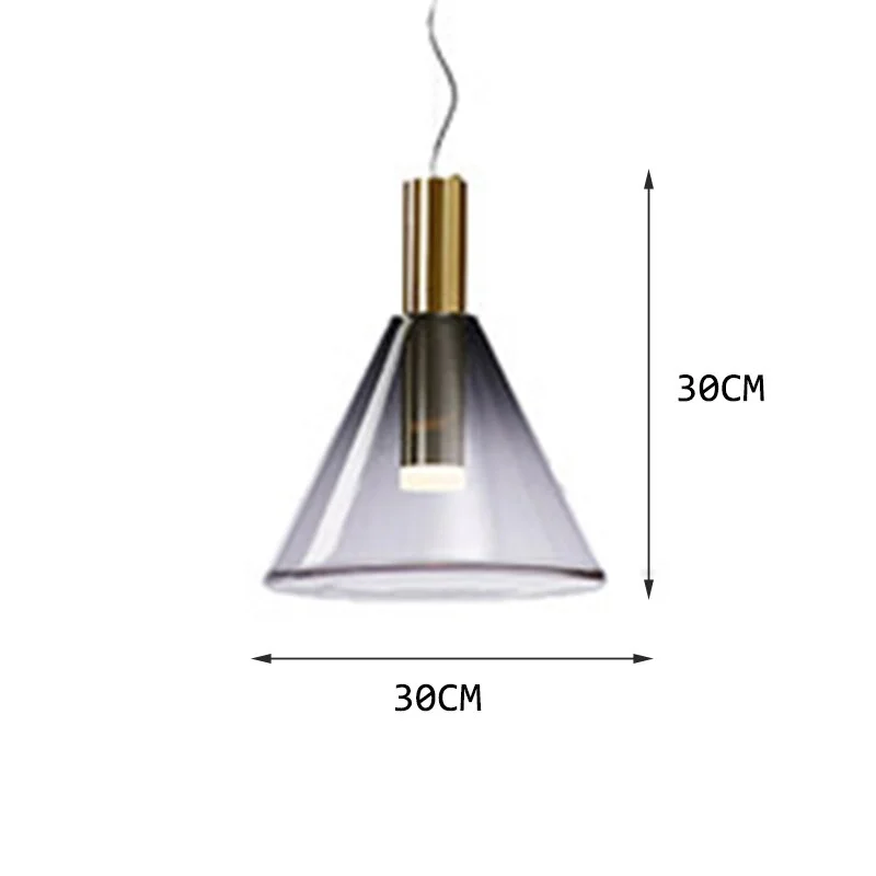 Modern LED Glass Pendant Lights Lighting Nordic Cafe Living Room Kitchen Light Fixtures Hanging Lamps Home Decor Pendent Lamp