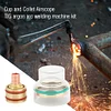 TIG Welding Torch Kit Glass Cup Collet Gas Lens 1.6mm/2.4mm Welding Nozzles