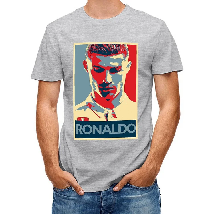 Cristiano Ronaldo Inspired Poster Short Sleeve Soccer Culture Tee