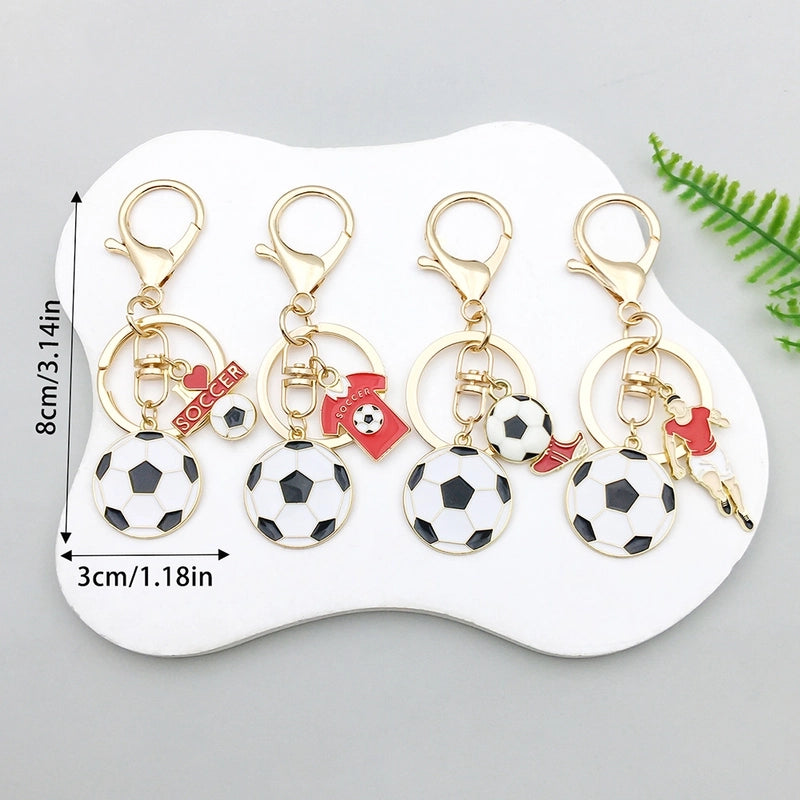 Classic Style Sports Football Football Player Zinc Alloy Unisex Bag Pendant Keychain